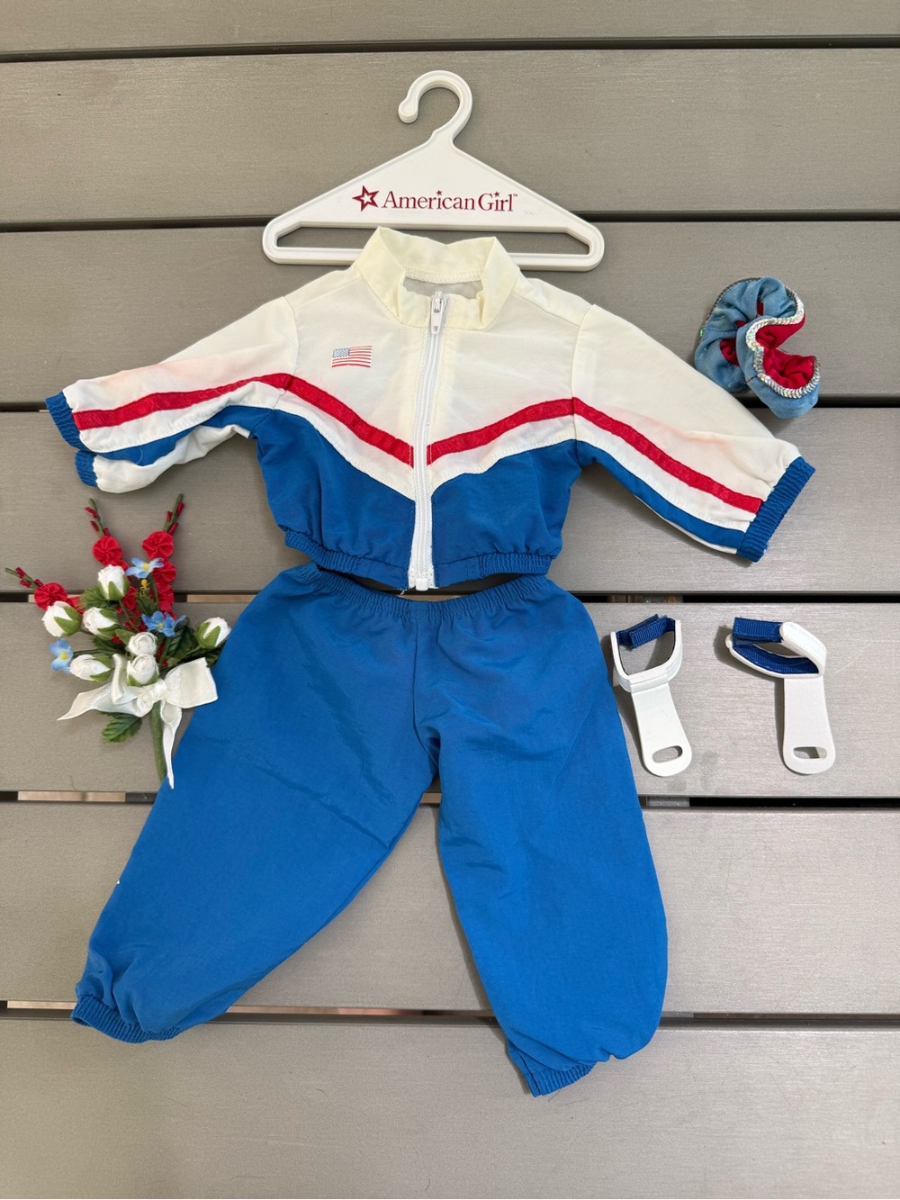 American Girl Retired Team USA gymnastics Set with accessories